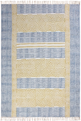 Geometric Area Rug Dining Room Rugs Bedroom Carpet Kilim Area Rug Cotton Durries 1