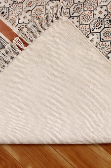 Indian Handwoven Cotton Durries Flat Weave Carpets Outdoor Rug Bathroom Carpet