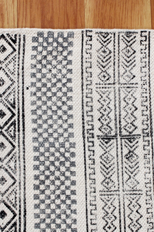 Indian Handwoven Cotton Durries Flat Weave Carpets Outdoor Rug Bathroom Carpet
