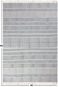 Children Playroom Carpet Cotton Rugs Natural Durries Study Room Rugs Area Rug