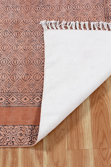 Indian Hand Block Printed Kitchen Carpet Handmade Pure Cotton Rug kilim Area Rug