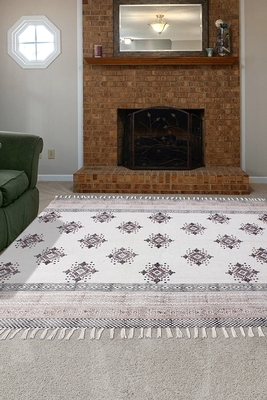 Moroccan Rug Natural Handmade Cotton Durries Dining Room Rugs Living Room Carpets 2