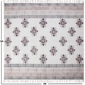 Moroccan Rug Natural Handmade Cotton Durries Dining Room Rugs Living Room Carpets 3