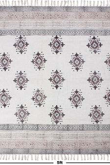Moroccan Rug Natural Handmade Cotton Durries Dining Room Rugs Living Room Carpets