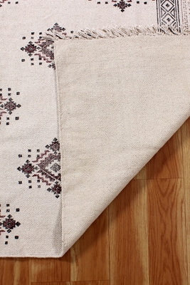 Moroccan Rug Natural Handmade Cotton Durries Dining Room Rugs Living Room Carpets 4
