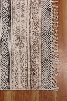 Moroccan Rug Natural Handmade Cotton Durries Dining Room Rugs Living Room Carpets