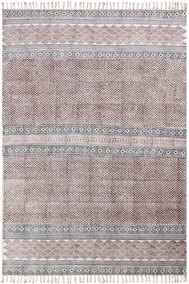 Hand Block Print Garden Yoga Kilim Outdoor Area Dhurrie Indian Flat Weave Rug 1