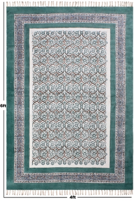 Kitchen Kilim Handmade Indian Cotton Carpet Eco Friendly Dhurrie Geometric Rug 3