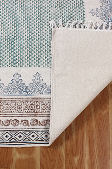 Indian Natural Handmade Cotton Durries Kitchen Area Rug Living Room Carpets