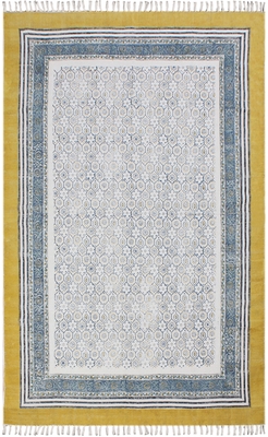 Handmade Cotton Durries Hallway Area Rugs Yoga Mat Living Room Floor Carpet 1