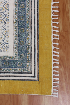 Handmade Cotton Durries Hallway Area Rugs Yoga Mat Living Room Floor Carpet