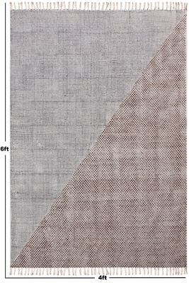 Geometric Cotton Rug Indian Fine Traditional Carpet Vintage Look Kilim Handmade Area Dhurrie 3
