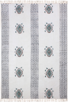 Indian Handmade Rug Traditional Vintage Cotton Dhurrie Decorative Kilim 1
