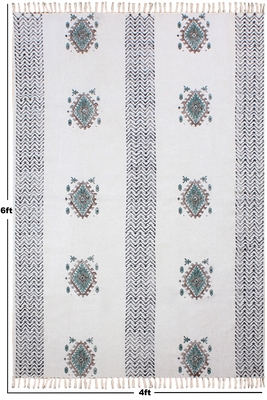 Indian Handmade Rug Traditional Vintage Cotton Dhurrie Decorative Kilim 3