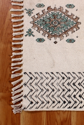 Indian Handmade Rug Traditional Vintage Cotton Dhurrie Decorative Kilim 5