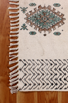 Indian Handmade Rug Traditional Vintage Cotton Dhurrie Decorative Kilim