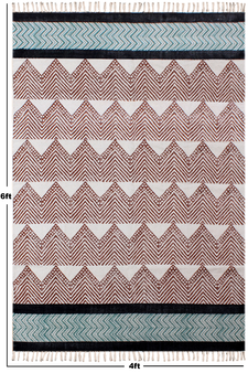 Living Room Carpet Hand Woven Durries Dining Room Rug Custom Area Rugs