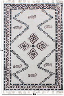 Kitchen Rug Living Room Carpet Handmade Cotton Durries kilim Area Rugs