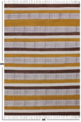 Decorative Carpet Pure Cotton Dhurrie Finely Woven Traditional Area Kilim Rug 3