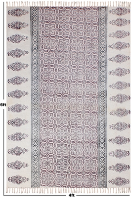 Natural Handmade Rug Natural Cotton Kilim Geometric Rugs Kitchen Area Mat 3