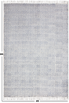 Natural Pure Cotton Durries Hand Woven Living Room Carpet Geometric Area Kilim