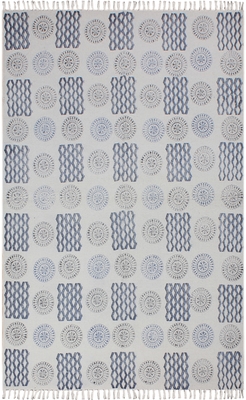 Hand Woven Natural Cotton Durries Basement Area Rugs Outdoor Patio Rug 1