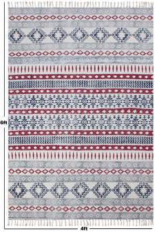 Indian Handmade Cotton Rug Living Room Rug Outdoor Durrie Garden Yoga Mat