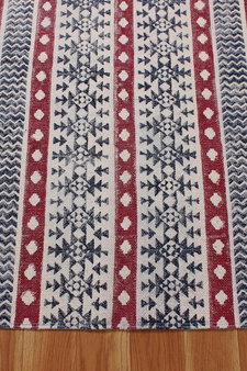 Indian Handmade Cotton Rug Living Room Rug Outdoor Durrie Garden Yoga Mat