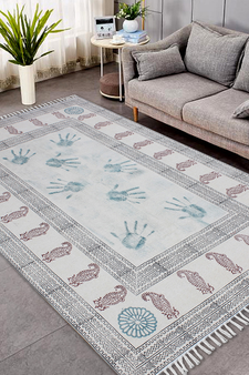 Outdoor Patio Rug Indian Bohimean Cotton Durries Dining Room Rugs Kitchen Mats