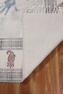 Outdoor Patio Rug Indian Bohimean Cotton Durries Dining Room Rugs Kitchen Mats 4
