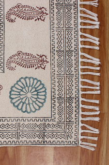 Outdoor Patio Rug Indian Bohimean Cotton Durries Dining Room Rugs Kitchen Mats