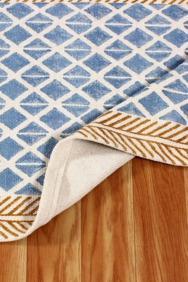 Modern Living Room Rug Traditional Cotton Durries Natural Handmade Rugs 4
