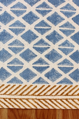 Modern Living Room Rug Traditional Cotton Durries Natural Handmade Rugs 5