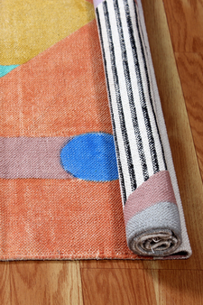 Natural Pure Cotton Durries Living Room Carpet Geometric Area Kilim