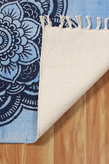 Indian cotton area rug Floral printed rug Outdoor rug Kitchen Dining room rug