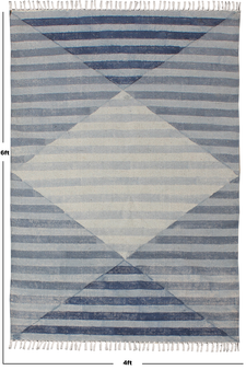 Cotton Area rug Outdoor rug Hand block printed rug Kitchen Living room rug