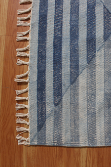 Cotton Area rug Outdoor rug Hand block printed rug Kitchen Living room rug