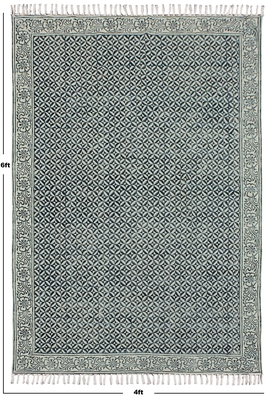 Floral rug Indian boho rug Cotton area rug Kitchen kilim Outdoor rug Living room rug 3
