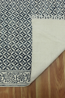 Floral rug Indian boho rug Cotton area rug Kitchen kilim Outdoor rug Living room rug 4