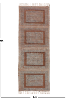 Flat Weave Cotton area rug Hand block printed rug Outdoor rug Dining room rug