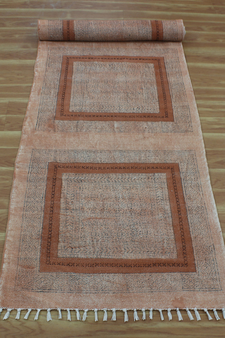 Flat Weave Cotton area rug Hand block printed rug Outdoor rug Dining room rug