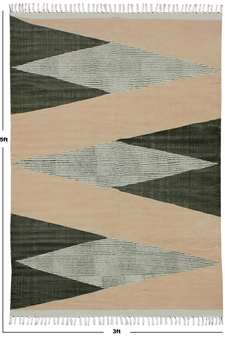 Handmade rug Boho rug Cotton area rug Living room rug Outdoor rug Kitchen rug
