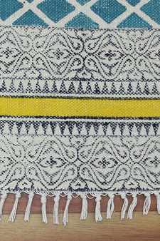 Indian Handmade Doormats Hand Woven Cotton Durries Dining Room Rugs Yoga Mats