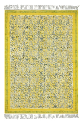 Yoga garden area rug Cotton area rug Handmade rug Dining room rug Outdoor rug 1