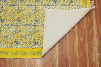 Yoga garden area rug Cotton area rug Handmade rug Dining room rug Outdoor rug 4
