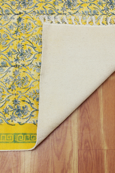 Yoga garden area rug Cotton area rug Handmade rug Dining room rug Outdoor rug
