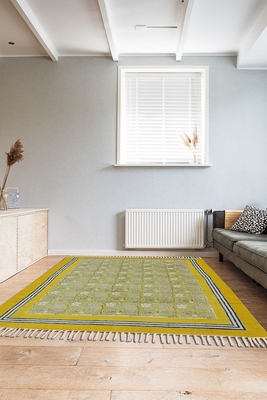 Floral rug Cotton area rug Kitchen area rug Handmade rug Outdoor rug Yoga garden mat 2