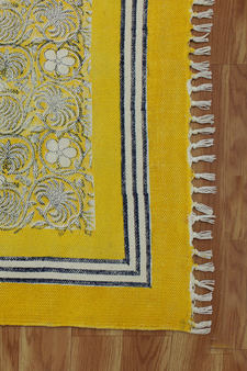 Floral rug Cotton area rug Kitchen area rug Handmade rug Outdoor rug Yoga garden mat