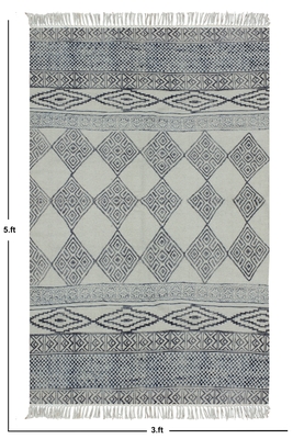 Handmade Outdoor yoga mat Yoga garden mat Living room kilim Hallway Cotton carpet 3