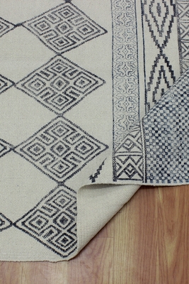 Handmade Outdoor yoga mat Yoga garden mat Living room kilim Hallway Cotton carpet 5